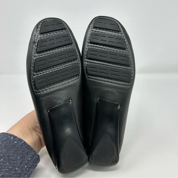 Robert Zur Dark Gray Silver Leather Quality Woven Driving Loafers Size 8.5 - Picture 10 of 14